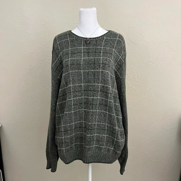 vintage 90s grid indie skate sweater - Picture 2 of 8